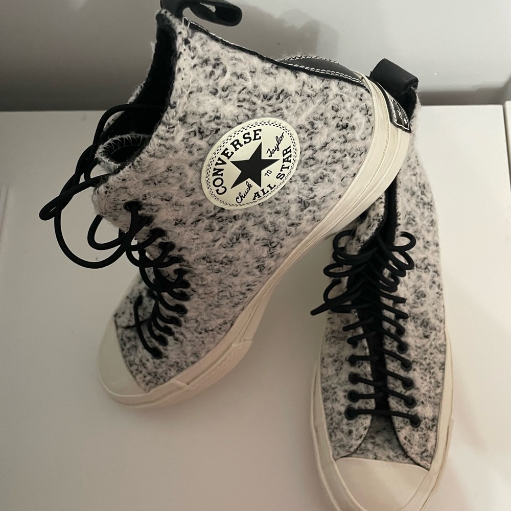 NWOB Converse Chuck 70 Boucle Wool High Top Sneaker - Picture 6 of 7